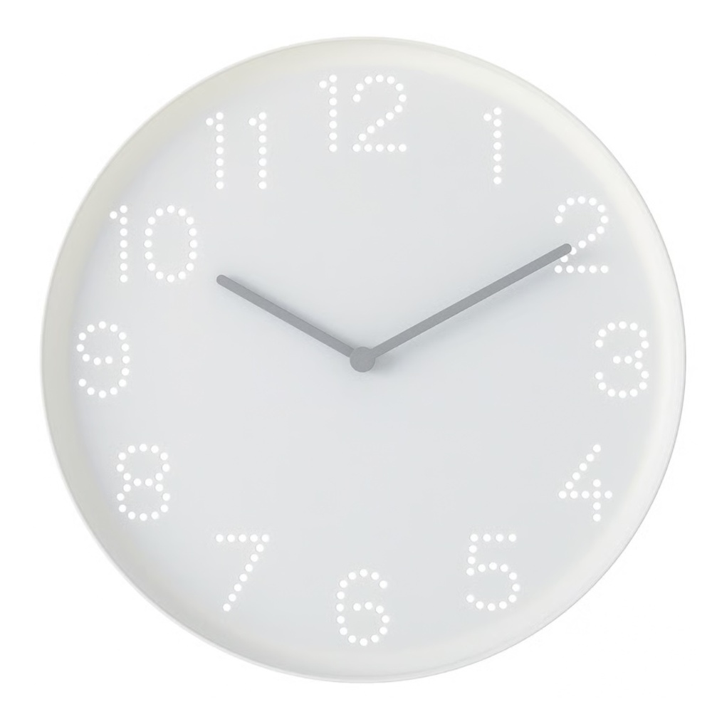 TROMMA Minimalist Wall Clock White Modern IKEA Home Decor